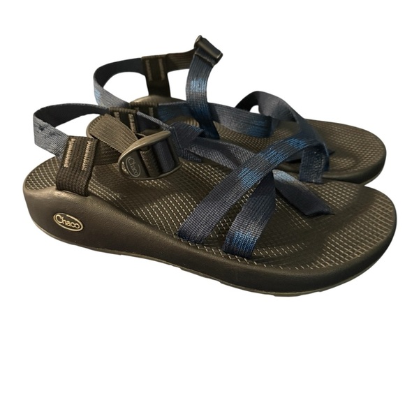 Chaco Z2 Classic Black Blue Adjustable Straps Mens Sz 11 (see description) - Picture 4 of 7